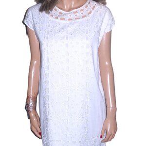 Michael Kors White Eyelet Dress S